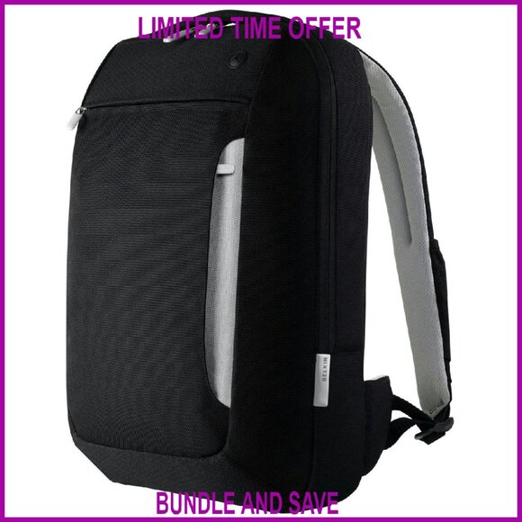 Handbags - Slim Polyester Laptop Backpack for 15.4-Inch Notebooks with Removable Pouch